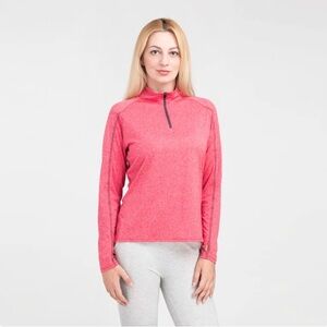 Elevate (XL) Pink Taza Knit Quarter Zip Active Wear- HCA Hope Fund Edition
